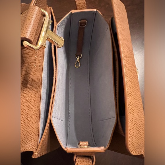 Senreve Cadence Crossbody Pebbled Chestnut Gold - Picture 10 of 11